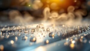 Condensation on metal