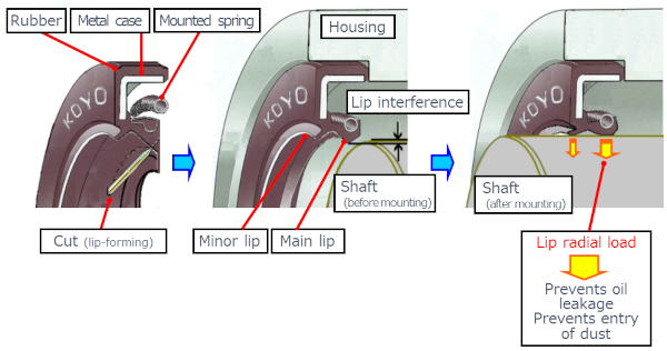 Simple Lip Seals Working Mechanism