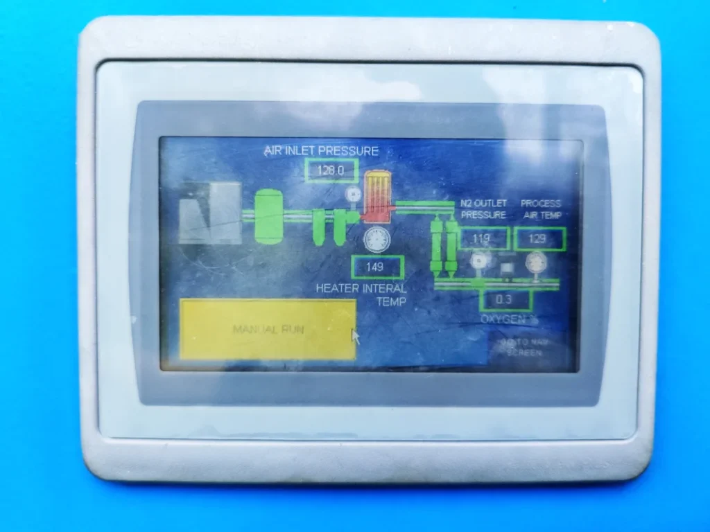 Operation HMI Displays the Key Parameters