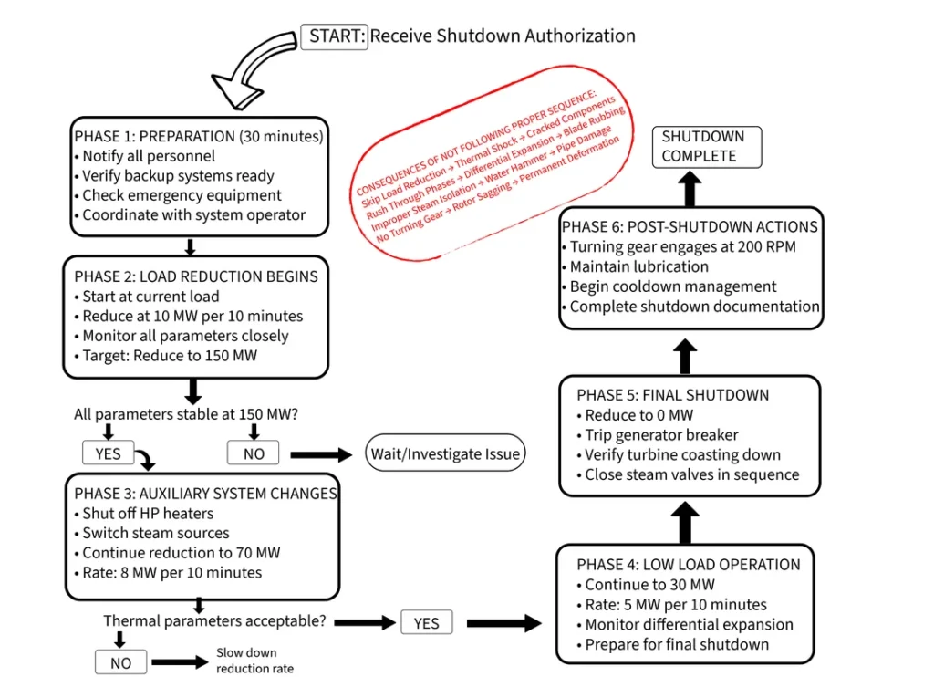 Planned Shutdown Flowchart